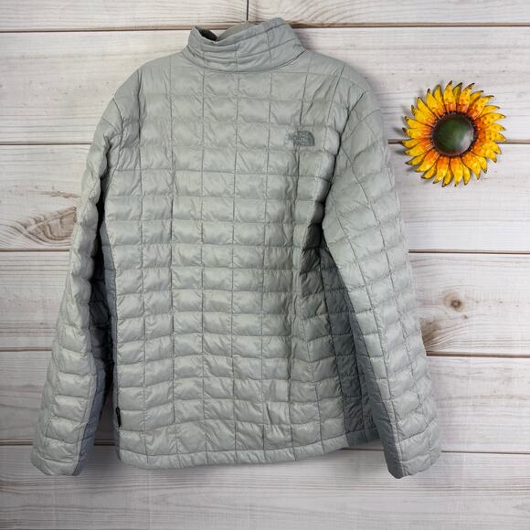 The‎ North Face Boys Gray Thermoball Insulated Puffer Jacket L (14/16) - Picture 2 of 5
